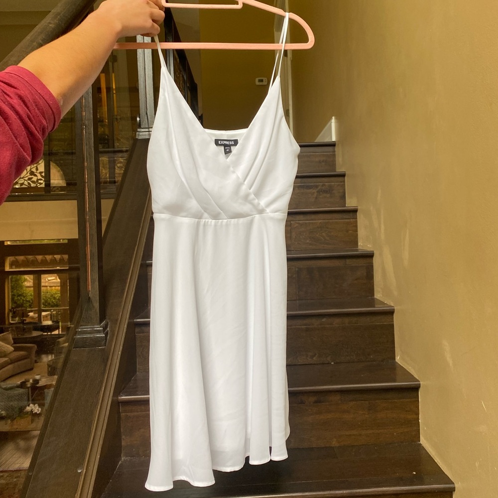 White mini dress. Perfect summer dress for on the go or cute occasion